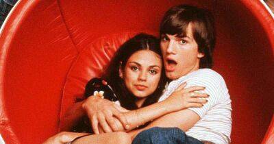 Ashton Kutcher - Danny Masterson - Topher Grace - Laura Prepon - Mila Kunis Thinks It’s ‘B.S.’ That Her and Ashton Kutcher’s Characters Are Still Together on ‘That ’90s Show’ - usmagazine.com - Chicago - Ukraine - Wisconsin - state Iowa