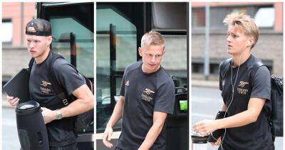 Arsenal squad vs Manchester United revealed as Mikel Arteta handed injury boost with trio pictured at team hotel - www.manchestereveningnews.co.uk - Britain - USA - Manchester - Ukraine