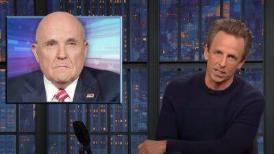Seth Meyers Says Giuliani’s Dwindling TV Appearances Isn’t ‘Fascism,’ It’s Just ‘Not Wanting to Scare Children at Home’ (Video) - thewrap.com