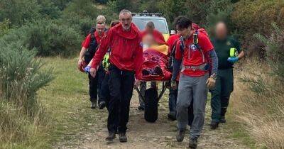 Mountain biker rushed to hospital in serious condition after being rescued in Rivington - manchestereveningnews.co.uk - county Hart