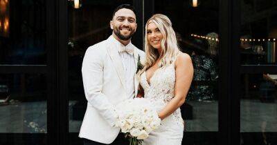 Mark Cuevas - Aubrey Rainey - Love Is Blind’s Mark Cuevas Marries Aubrey Rainey After 2-Year Engagement: See Photos - usmagazine.com - county Garden - Ohio - county Falls