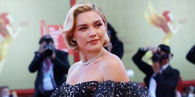 Florence Pugh - Harry Styles - Chris Pine - Gemma Chan - Florence Pugh Turns Heads In Sparkly Gown at 'Don't Worry Darling' Premiere in Venice - justjared.com - Italy - city Venice, Italy