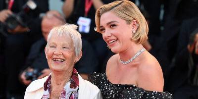 Florence Pugh - Florence Pugh Walked The Red Carpet With Her Grandmother Pat at 'Don't Worry Darling' Venice Premiere - justjared.com - Italy - city Venice, Italy - county Florence