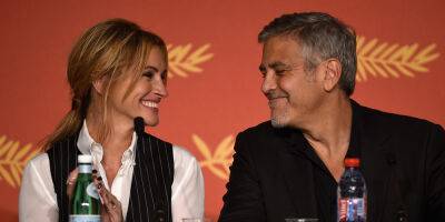 Julia Roberts & George Clooney Joke About How Many Takes It Took For Their Kiss Scene in 'Ticket to Paradise' - www.justjared.com - New York