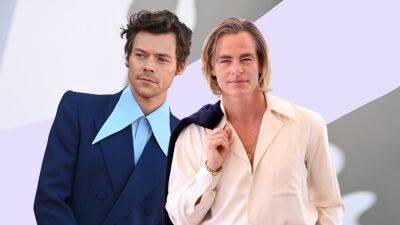 Twitter Thinks Harry Styles Spat on Chris Pine's Lap at the Don't Worry Darling Premiere - www.glamour.com