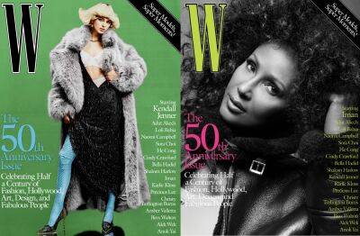 Cindy Crawford - Bella Hadid - Kendall Jenner - Naomi Campbell - Amber Valletta - Kendall Jenner, Iman & More Pose For Stunning Covers To Celebrate 50th Anniversary Of ‘W Magazine’ - etcanada.com - New York - city Valletta