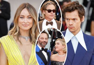 Florence Pugh - Harry Styles - Olivia Wilde - Louis Tomlinson - Chris Pine - Did Harry Styles & Olivia Wilde BREAK UP?! See The Video Evidence From Their Film Premiere! - perezhilton.com