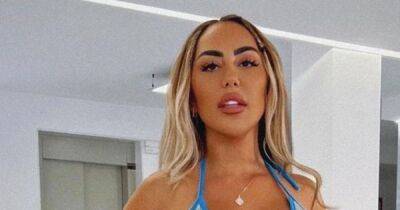 Sophie Kasaei shows off boob job results in a bikini as she goes from E to C cup - www.ok.co.uk - Brazil