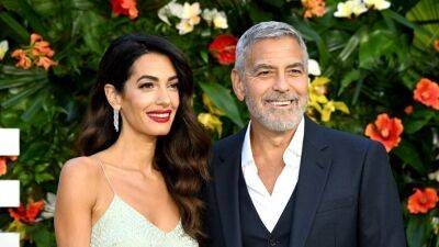 George Clooney - Amal Clooney - Amal Clooney Wore an Angelic Beaded Slip Dress While Stepping Out With George - glamour.com - Britain - London