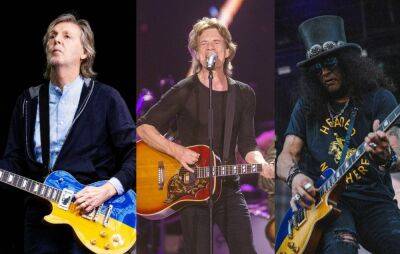 Paul Maccartney - Paloma Faith - Noel Gallagher - Jason Momoa - Paul McCartney, The Rolling Stones, Slash and more are auctioning off Gibson guitars to help Ukraine - nme.com - Ukraine - Russia - county Rock