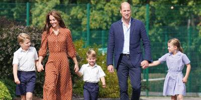 Kate Middleton - Louis Princelouis - Charlotte Princesscharlotte - George - Williams - Prince William, Kate Middleton, & Their Three Kids Get A Tour Of Their New School - justjared.com - county Windsor - Charlotte