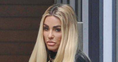 Katie Price pictured arriving to Steph's Packed Lunch after revealing rape at gunpoint - www.ok.co.uk - South Africa - county Woods