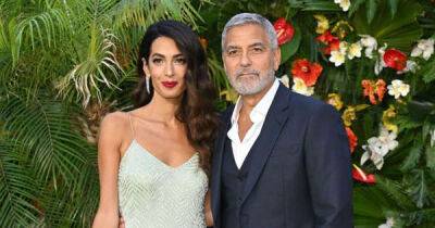 Amal Clooney - Stella Maccartney - Amal Clooney wears two sequin party dresses in one evening - msn.com - London