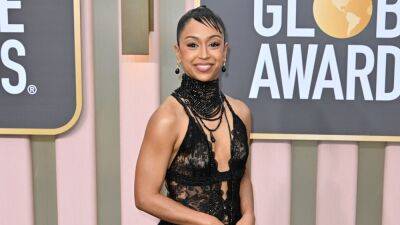 Liza Koshy Nailed the Whale Tail Trend at the 2023 Golden Globes—See Pics - www.glamour.com