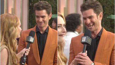 Andrew Garfield Just Got Very Flirty During a Golden Globes Red Carpet Interview—Watch the Video - www.glamour.com
