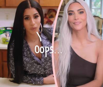 Did Cardi B Just Expose Kim Kardashian Over Plastic Surgery?! - perezhilton.com