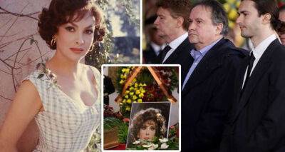 Gina Lollobrigida funeral: Actress' ex toyboy sits with son as Sophia Loren pays tribute - www.msn.com - Italy