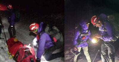 Injured walker rescued from Scots hill in strong winds and ice amid multi-agency response - www.dailyrecord.co.uk - Scotland
