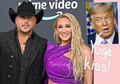 Jason Aldean Getting Trolled Online After Donald Trump Kissed His Wife! - perezhilton.com - Florida