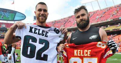Travis Kelce and Jason Kelce’s Family Guide: NFL Stars Will Make History as First Brothers to Face Off in Super Bowl - www.usmagazine.com - USA - county Bay - county Travis - county Eagle - Kansas City - Philadelphia