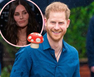 Prince Harry Stayed At Celeb Crush Courteney Cox's Home -- And Did A Bunch Of Shrooms Instead Of Asking Her Out! - perezhilton.com - Los Angeles - city Cougar