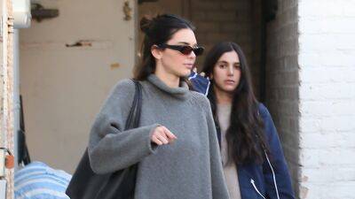 Kendall Jenner’s Modern Take on the Half-Up Bun Is the Easiest Everyday Style for Long Hair - www.glamour.com