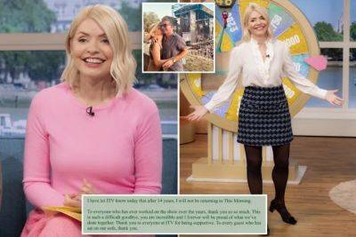 British TV personality Holly Willoughby quits daytime show days after alleged kidnap plot - nypost.com - Britain - USA