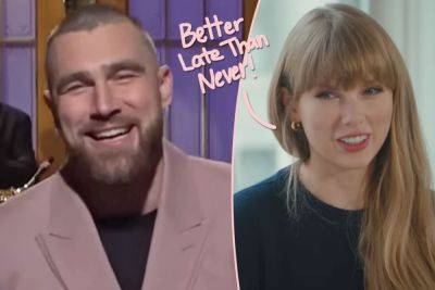 Taylor Swift DID Go See Travis Kelce For His Birthday -- Here’s How They Celebrated! - perezhilton.com - Minnesota - Nashville - New Jersey - Kansas City