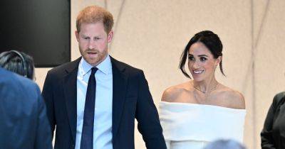 Meghan and Harry slammed by eco warriors after driving seven-car convoy around one block - www.dailyrecord.co.uk - New York - county Hudson