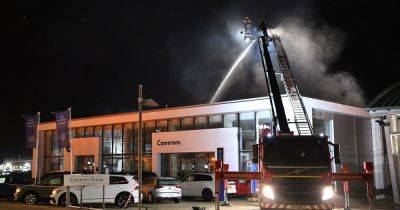 Firefighters battle through the night to douse blaze at Perth car dealership - www.dailyrecord.co.uk - Scotland