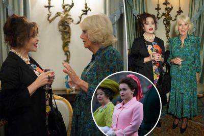 ‘The Crown’s’ Helena Bonham Carter chats with big fan Queen Camilla - nypost.com - Britain - Ireland