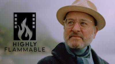 Fisher Stevens & His Highly Flammable Banner Sign With WME - deadline.com