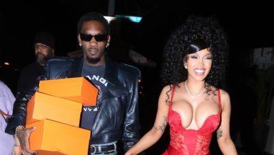 Cardi B Wears Skintight, Revealing Red Dress for 31st Birthday, Reveals Extravagant Gift from Husband Offset - www.justjared.com