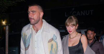 Taylor Swift and new boyfriend Travis Kelce hold hands on romantic date in first public PDA - www.ok.co.uk - New York - Chicago - state Missouri
