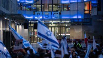 Protestors Gather Outside BBC Over Its Refusal to Call Hamas a Terrorist Group - variety.com - Israel - Palestine - state Jewish