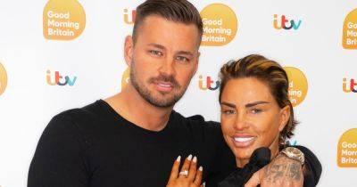 Katie Price's fiancé Carl Woods 'annoyed' as she 'can't stop talking' about ex Peter Andre - www.dailyrecord.co.uk