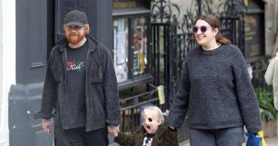 Harry Potter's Rupert Grint and famous girlfriend go on family walk with daughter Wednesday - www.ok.co.uk - Britain