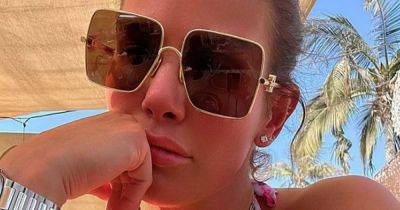 Rebekah Vardy shares sizzling bikini snap as Coleen Rooney drama rolls on - www.ok.co.uk - Dubai
