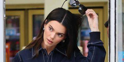 Kendall Jenner Looks Runway Ready at the Gas Station After Busy Day Promoting 818 Tequila - www.justjared.com - Los Angeles - Los Angeles - Manhattan - city Glendale
