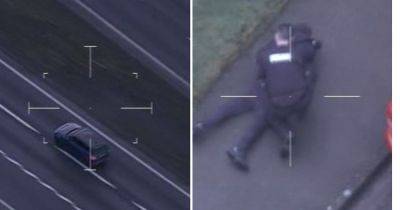 WATCH: Helicopter footage shows £84k Range Rover thief in 150mph chase after Manchester Airport incident - www.manchestereveningnews.co.uk - Manchester