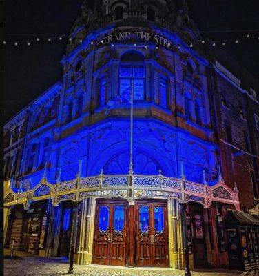 UK Theaters Bathed In Blue Light In Tribute To Late Impresario’s Other Great Passion - deadline.com - Britain - city Sheffield - city Brighton - county Darlington - county Bath