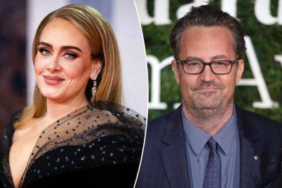 Adele pauses show to honor Matthew Perry: ‘He was so open with his struggles’ - nypost.com - Britain - Los Angeles - Los Angeles - Las Vegas