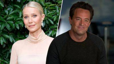 Gwyneth Paltrow Remembers Matthew Perry & Hopes ‘Friends’ Star “Is At Peace At Long Last” - deadline.com - state Massachusets - city Williamstown