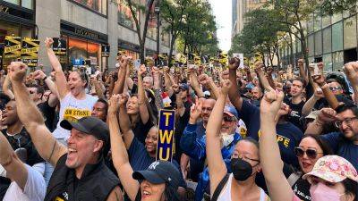 Dispatches From The Picket Lines: Transportation Workers Rally With Striking Actors At NBCU In Manhattan - deadline.com - USA - Manhattan - city Midtown