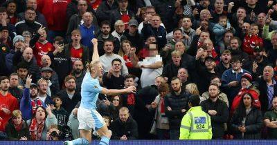 Man arrested for 'throwing missile' during Man United vs City as Guardiola makes ‘monstrous dig’ - www.manchestereveningnews.co.uk - Britain - Manchester - county Stockport