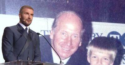 David Beckham pays tribute to Manchester United great Sir Bobby Charlton with speech at Ballon d'Or ceremony - www.manchestereveningnews.co.uk - Paris - Manchester
