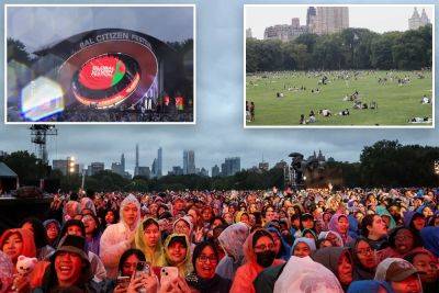 Central Park Great Lawn closed due to damage from rain-soaked Global Citizen Festival - nypost.com - New York