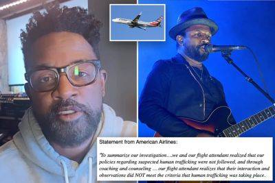 Singer David Ryan Harris accused of trafficking his biracial kids by American Airlines staff, gets ‘heartfelt apology’ - nypost.com - USA