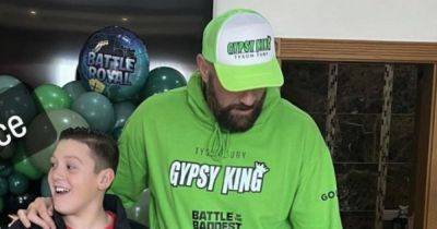 Tyson Fury seen back at home after missing baby's birth as he and Paris celebrate eldest son's birthday with Blackpool trip - www.manchestereveningnews.co.uk - Manchester - Saudi Arabia - city Riyadh, Saudi Arabia