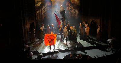 Les Miserables show evacuated after Just Stop Oil protesters storm West End theatre - www.manchestereveningnews.co.uk - London